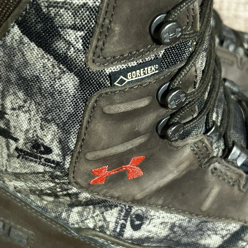 Under Armour Brow Tine Womens SZ 8.5 Camo Hunting Boots Over Ankle Gore-Tex READ - Image 3 of 4