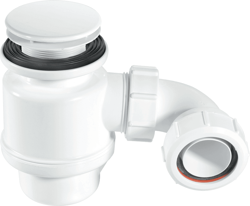 McAlpine STW2-M 50mm Water Seal Resealing Shower Trap with Multifit Outlet