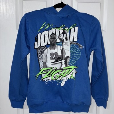 Boy's Jordan Flight hoodie Size: Large 12/13 years, Blue Jordan 23 Graphics NEW