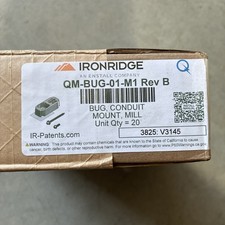 Ironridge Bug Conduit Mount | QM-BUG-01-M1 Rev A | 20 Count
