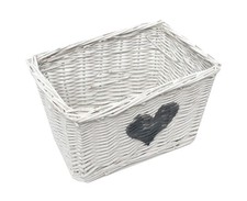 Heart Full Wicker Willow Strong Easter Egg Wedding  Xmas Hamper Storage Basket