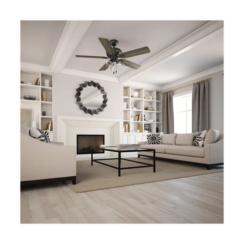 Hunter 52 inch Indoor Ceiling Fan with LED Lights and Pull Chain - Standard M... - Picture 3 of 12