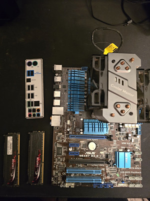 ASUS M5A97 R2.0 Motherboard + AMD FX-4300 CPU + 8GB DDR3 RAM + Cooler Bundle