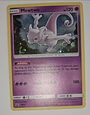 Pokémon 2017 S&M Black Star Promo SM77 Mewtwo Holo **Double Swirls** NM on eBay