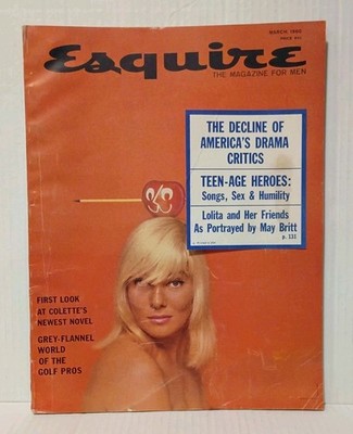 ESQUIRE 1960 Magazine For Men Colette's Newest Novel Golf Ads March '60 VINTAGE