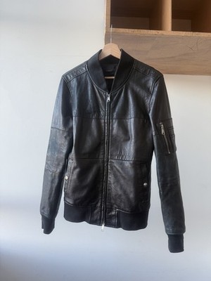 Roshell Japanese Designer Leather Patchwork Bomber size Medium archive vintage