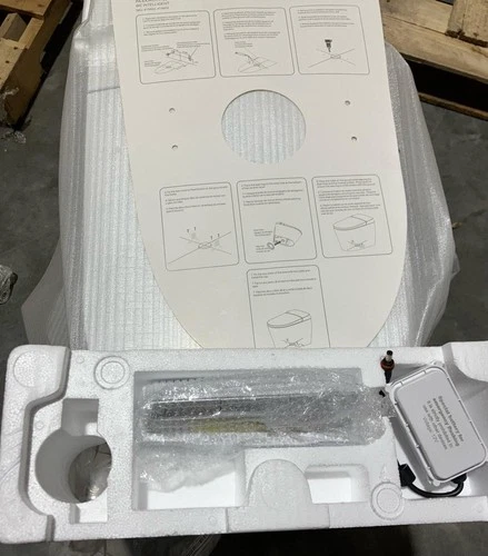 Signature Hardware 473603 Vela Plus 1 GPF Toilet -  Seat Included - White*NEW* - Picture 3 of 11