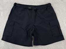 Land's End Men's XL 40-42 Swim Hiking Cargo Beach Outdoor Shorts Black 8"