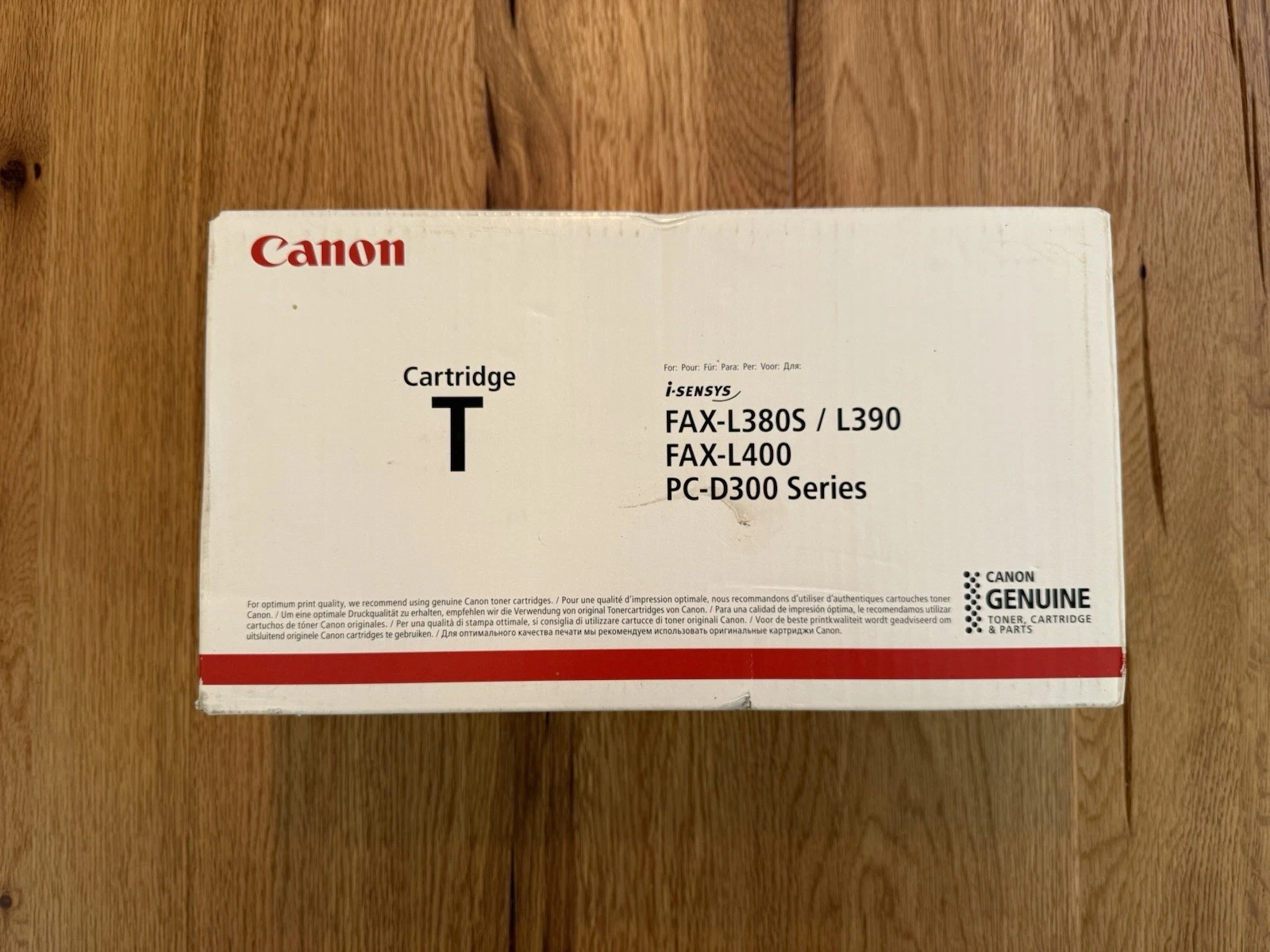 Genuine Cartridge T 7833A002 Canon Toner Cartridge I Sensys Fax - New Sealed