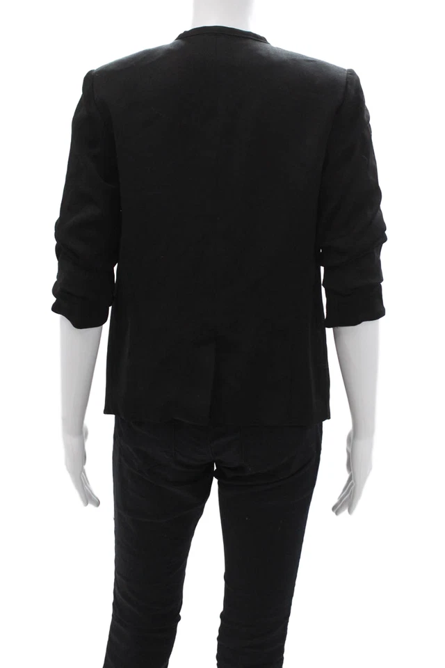 Blazer Alexander Wang para mujer negro manga 3/4 mezcla de acetato talla 0 Foto 3 de 4