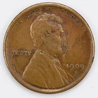 1909-S VDB Lincoln Cent Fine details Wheat Penny 1c
