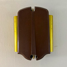 Vintage Wired Door Chime Cover Brown & Gold M...