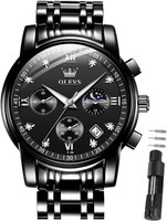 Armbanduhr Herren Luxus Quarz Edelstahl Chronograph Business Uhr