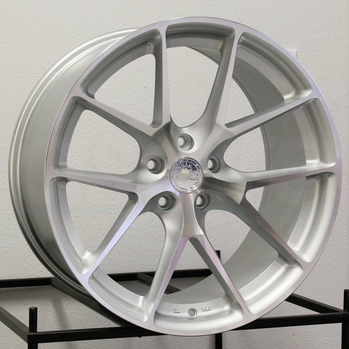Aodhan AFF7 20x10.5 5x112 35 Silver Machined Wheels(4) 66.6 20" inch Rims - Picture 1 of 5