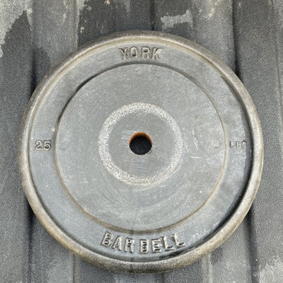 (1) YORK Barbell Vintage 25 Pound Standard Weight Plate