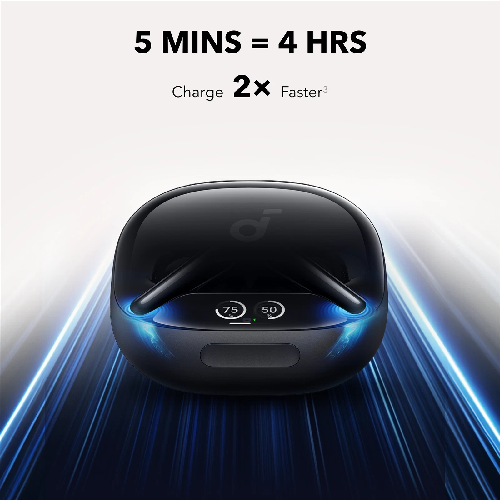 Soundcore Anker Liberty 4 Pro Noise Cancelling Earbuds | Glossy Black Open Box - product detail image 6