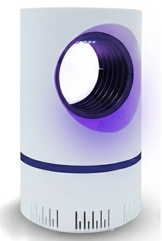 Electric UV Insect Bug Zapper Lamp Light Trap, Plastic, White/Purple