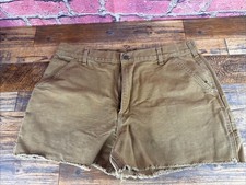 Carhartt Cut Off Brown Denim Shorts Men  s 38 x 3