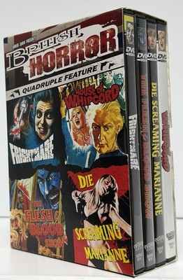 British Horror Quadruple Feature (DVD, 2008, 4-Disc Set) Pete Walker