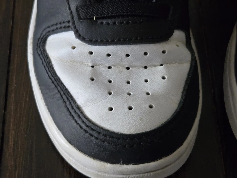 Nike Court Borough Mid 2 Youth Sz US 13C Black Pink Sunset Pulse CD7783-005 EUC - Image 4 of 4