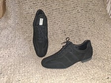 WERNER KERN-Cuneo-Black Suede Dancing Shoes-Suede Bottoms-Sz 8 UK/9 US-NWOB