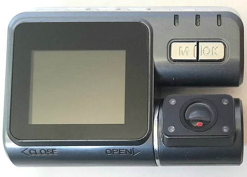 A COMPACT DASH CAM with MEMORY CARD and USB lead - BOUGHT NEW - VERY LOW USE