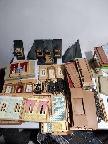 Vintage 1989 PLAYMOBIL Victorian Mansion Modular Dollhouse 5300 Playset - PARTS