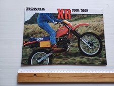 Honda XR 350 - XR 500 R 1983 depliant INGLESE originale