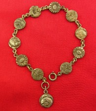 Vintage MARY ROSES FLOWERS Bracelet REIMS CAT...