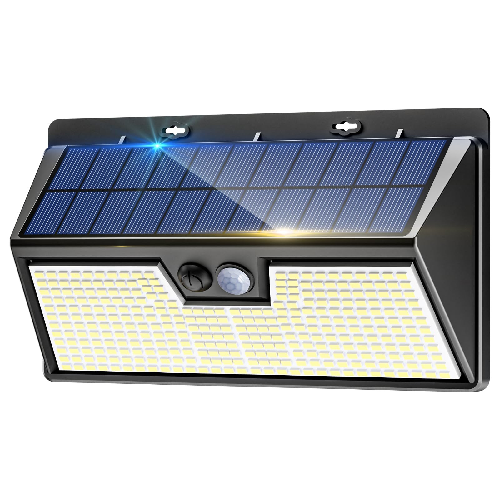 Lampe solaire exterieur detecteur de mouvement 3 modes lumière jardin mural