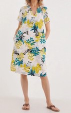 JULIPA LADIES LINEN SHIFT MIXED FLORAL DRESS NEW SIZE 16 (REF 112) SALE