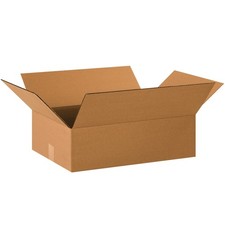 Shipping Boxes Flat 20L x 14W x 6H, 25-Pack  Corrugated Cardboard Box for