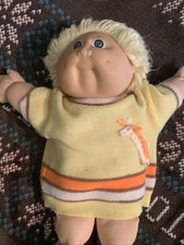 Vintage Cabbage Patch Kids Doll signed by Xavier Roberts Blonde Blue Eyes
