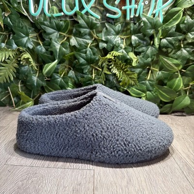 BOMBAS Mens SHERPA  SLIPPER Blue Slippers SIZE 11 Comfy Warm
