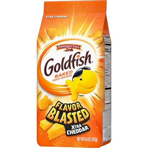 Goldfish Flavor Blasted Xtra Cheddar Cheese Crackers Baked Snack Crackers 6.6... - 第 9/9 張圖片
