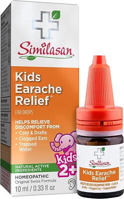 Similasan Kids Homeopathic Earache Relief Ear Drops 0.33 fl oz Exp 10/2026