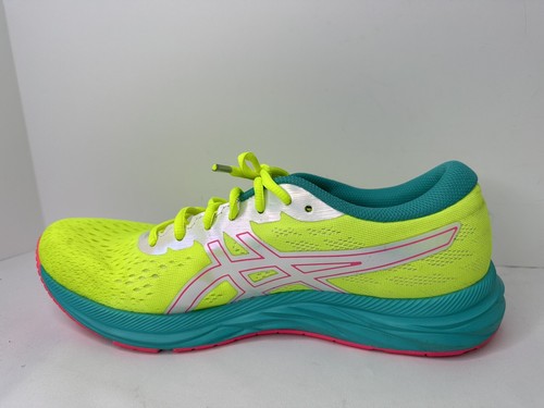 ASICS Gel Excite 7 Women Size 12 Yellow Pink Running Sneaker Shoe 1012A801 - Picture 7 of 12