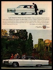 1966 Cadillac Coupe Deville 2-door Hardtop 429 V-8 Engine 308hp Vintage Print Ad