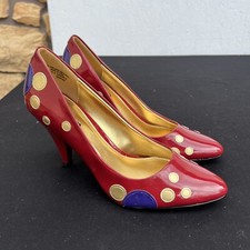 Unlisted Kenneth Cole It  s A Chance Women  s 7.5 Polka Dot Red Pump Heels