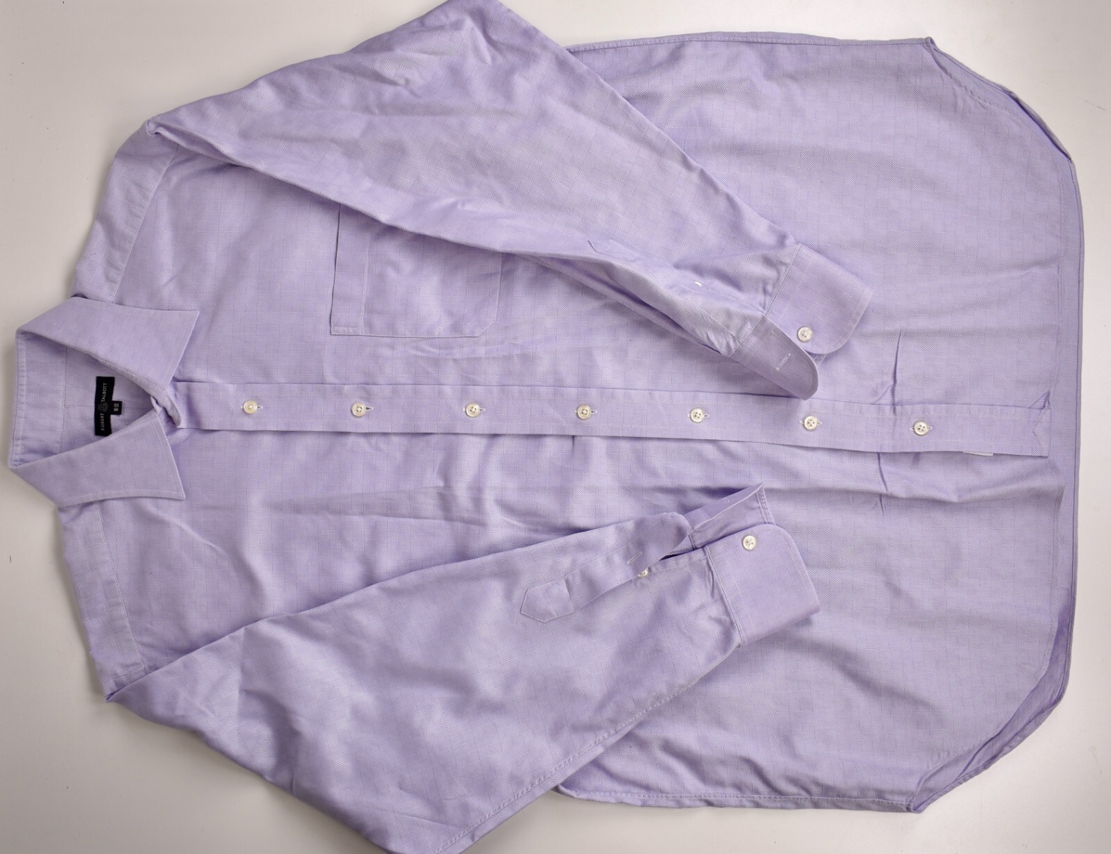 Robert Talbott Light Purple Checked Undertone Poi… - image 5