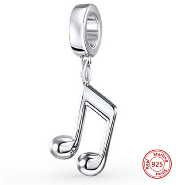 100 925 Sterling Silver Music Note Pendant Beads Charm pandora eBay