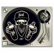 F**K The Police DJ SLIPMATS / Turntable SLIP MATS X 2 - TECHNICS nwa 187