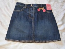 Gymboree GINGERBREAD Denim Skirt Skort w/ attached shorts NWT 7