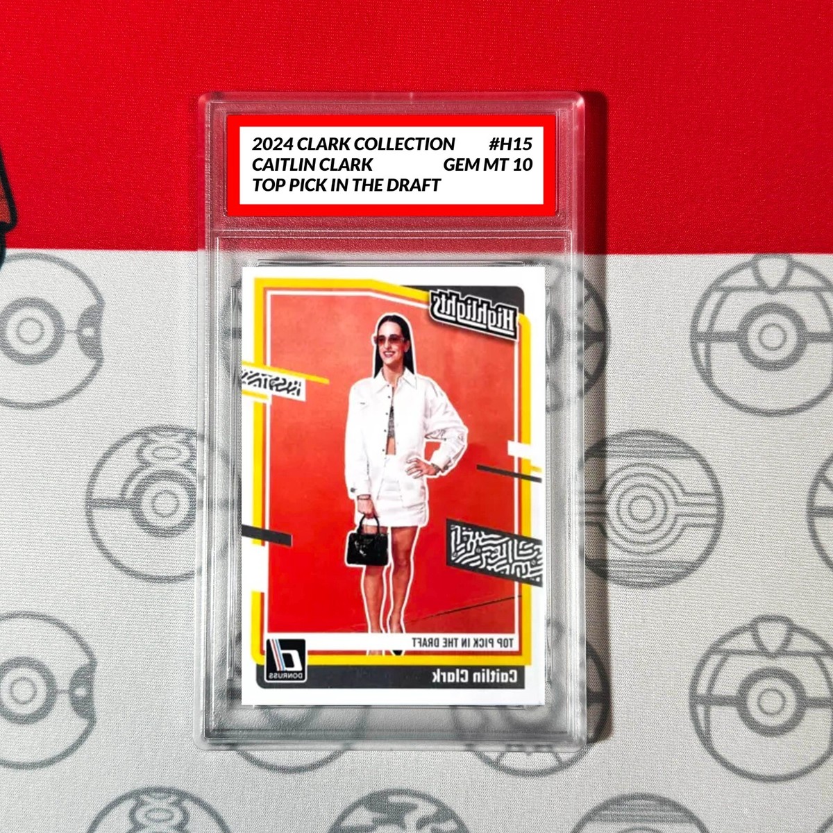 caitlin clark graded card Caitlin Clark Graded Gem Mint 10 2024 Panini Record Breaker NCAA All Time  Record