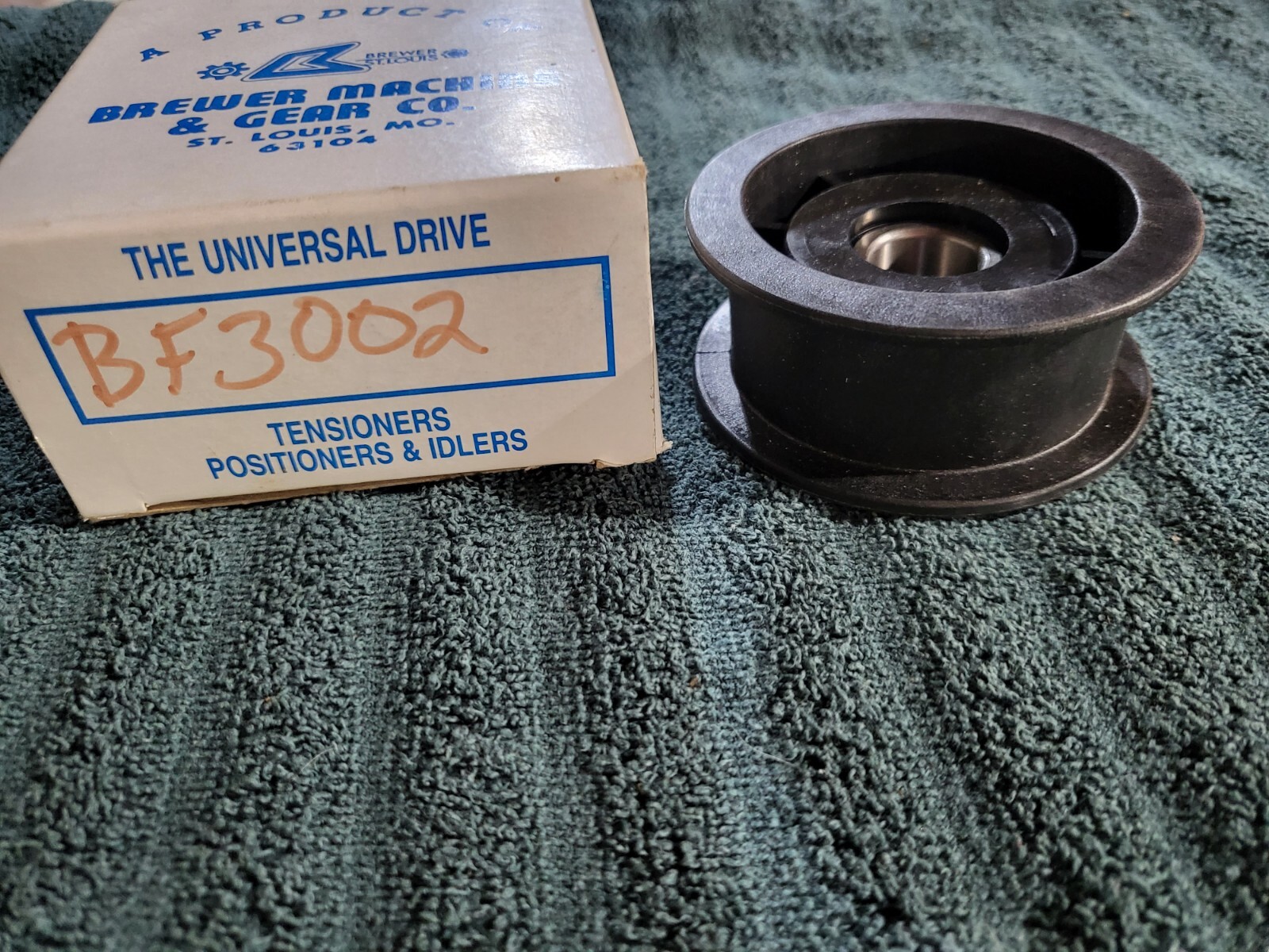 Brewer Machine Gear BF3002 Flat Belt Nylon Idler PULLEY New 3" X 1", 5/8" bore eBay