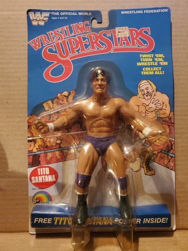 1985 WWF LJN TITO SANTANA Unopened Figure. Good Co...