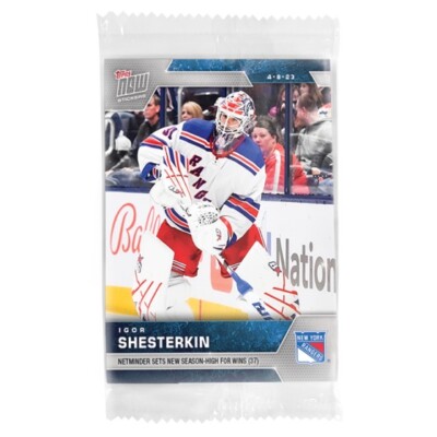 2022-23 NHL Topps NOW  Sticker #329   Igor Shesterkin   New York Rangers