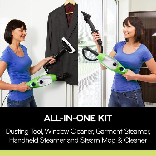 12-IN-1 Handheld Steam Mop Cleaner Carpet Floor Cleaning Multi Function 400ml AU - Picture 8 of 14