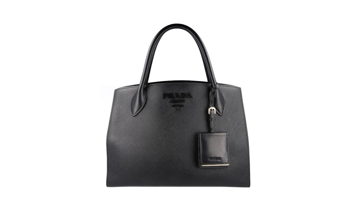 PRADA Saffiano Leather Monochrome Shoulder Bag / Handbag