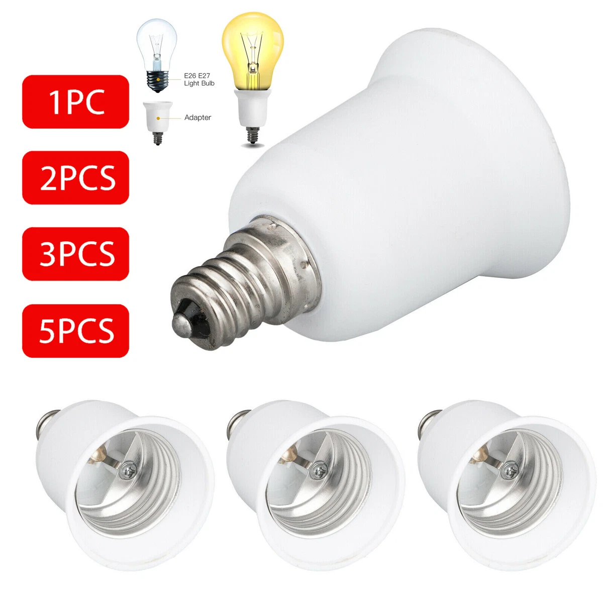 Candelabra To Regular Light Bulb Base Adapters Shelly Lighting